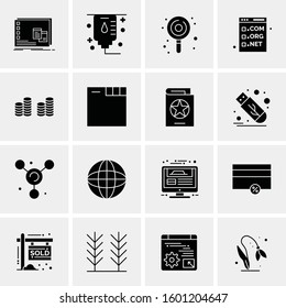 16 Universal Business Icons Vector. Creative Icon Illustration to use in web and Mobile Related project.
