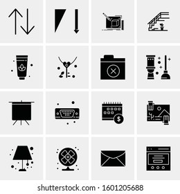16 Universal Business Icons Vector. Creative Icon Illustration to use in web and Mobile Related project.