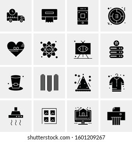 16 Universal Business Icons Vector. Creative Icon Illustration to use in web and Mobile Related project.