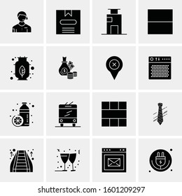 16 Universal Business Icons Vector. Creative Icon Illustration to use in web and Mobile Related project.