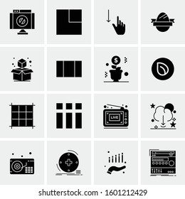 16 Universal Business Icons Vector. Creative Icon Illustration to use in web and Mobile Related project.