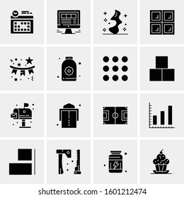 16 Universal Business Icons Vector. Creative Icon Illustration to use in web and Mobile Related project.