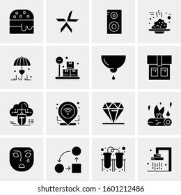 16 Universal Business Icons Vector. Creative Icon Illustration to use in web and Mobile Related project.