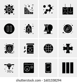 16 Universal Business Icons Vector. Creative Icon Illustration to use in web and Mobile Related project.