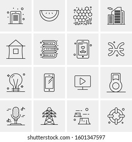 16 Universal Business Icons Vector. Creative Icon Illustration to use in web and Mobile Related project.