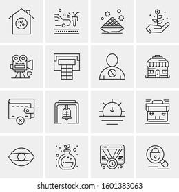 16 Universal Business Icons Vector. Creative Icon Illustration to use in web and Mobile Related project.