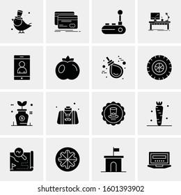 16 Universal Business Icons Vector. Creative Icon Illustration to use in web and Mobile Related project.