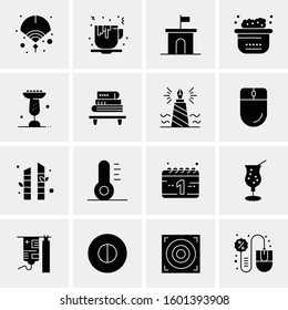 16 Universal Business Icons Vector. Creative Icon Illustration to use in web and Mobile Related project.
