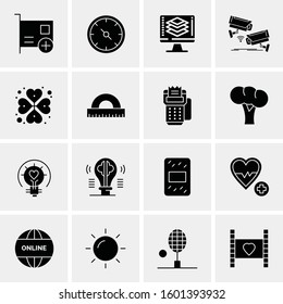 16 Universal Business Icons Vector. Creative Icon Illustration to use in web and Mobile Related project.