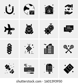 16 Universal Business Icons Vector. Creative Icon Illustration to use in web and Mobile Related project.