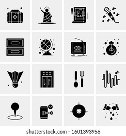 16 Universal Business Icons Vector. Creative Icon Illustration to use in web and Mobile Related project.