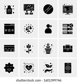 16 Universal Business Icons Vector. Creative Icon Illustration to use in web and Mobile Related project.