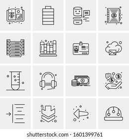 16 Universal Business Icons Vector. Creative Icon Illustration to use in web and Mobile Related project.