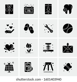 16 Universal Business Icons Vector. Creative Icon Illustration to use in web and Mobile Related project.