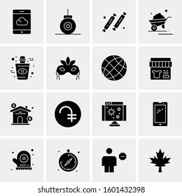 16 Universal Business Icons Vector. Creative Icon Illustration to use in web and Mobile Related project.