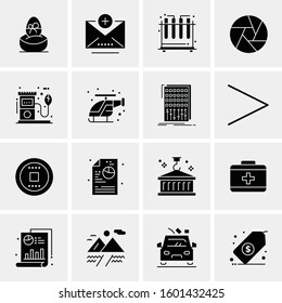 16 Universal Business Icons Vector. Creative Icon Illustration to use in web and Mobile Related project.
