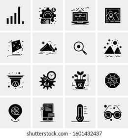 16 Universal Business Icons Vector. Creative Icon Illustration to use in web and Mobile Related project.