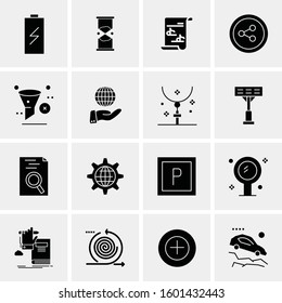 16 Universal Business Icons Vector. Creative Icon Illustration to use in web and Mobile Related project.