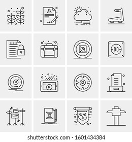 16 Universal Business Icons Vector. Creative Icon Illustration to use in web and Mobile Related project.