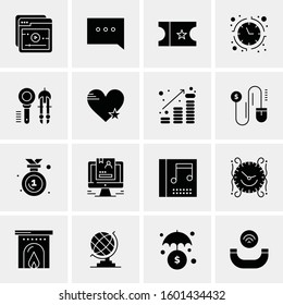 16 Universal Business Icons Vector. Creative Icon Illustration to use in web and Mobile Related project.