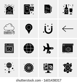 16 Universal Business Icons Vector. Creative Icon Illustration to use in web and Mobile Related project.