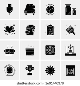 16 Universal Business Icons Vector. Creative Icon Illustration to use in web and Mobile Related project.