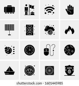 16 Universal Business Icons Vector. Creative Icon Illustration to use in web and Mobile Related project.