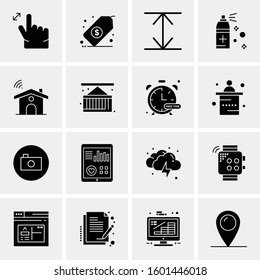 16 Universal Business Icons Vector. Creative Icon Illustration to use in web and Mobile Related project.