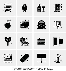 16 Universal Business Icons Vector. Creative Icon Illustration to use in web and Mobile Related project.