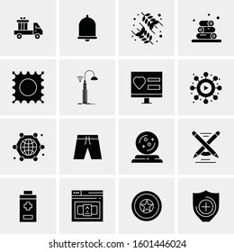 16 Universal Business Icons Vector. Creative Icon Illustration to use in web and Mobile Related project.