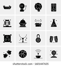 16 Universal Business Icons Vector. Creative Icon Illustration to use in web and Mobile Related project.