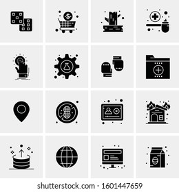 16 Universal Business Icons Vector. Creative Icon Illustration to use in web and Mobile Related project.