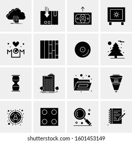 16 Universal Business Icons Vector. Creative Icon Illustration to use in web and Mobile Related project.