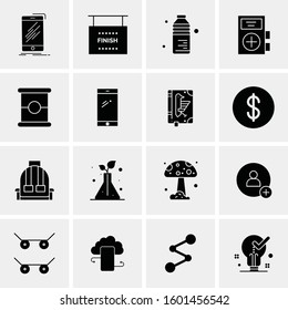 16 Universal Business Icons Vector. Creative Icon Illustration to use in web and Mobile Related project.