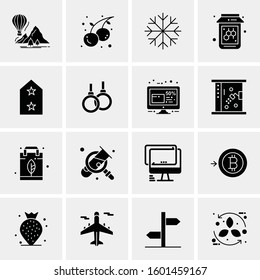 16 Universal Business Icons Vector. Creative Icon Illustration to use in web and Mobile Related project.