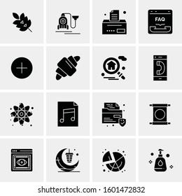 16 Universal Business Icons Vector. Creative Icon Illustration to use in web and Mobile Related project.