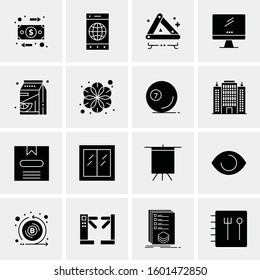 16 Universal Business Icons Vector. Creative Icon Illustration to use in web and Mobile Related project.
