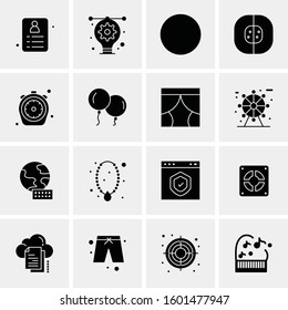 16 Universal Business Icons Vector. Creative Icon Illustration to use in web and Mobile Related project.