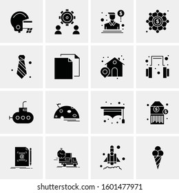 16 Universal Business Icons Vector. Creative Icon Illustration to use in web and Mobile Related project.