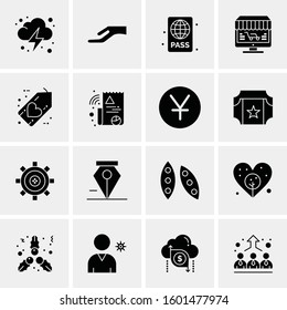 16 Universal Business Icons Vector. Creative Icon Illustration to use in web and Mobile Related project.