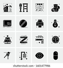 16 Universal Business Icons Vector. Creative Icon Illustration to use in web and Mobile Related project.