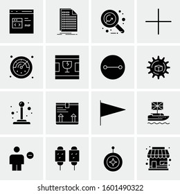 16 Universal Business Icons Vector. Creative Icon Illustration to use in web and Mobile Related project.