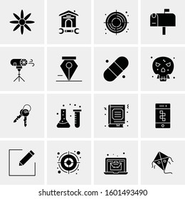 16 Universal Business Icons Vector. Creative Icon Illustration to use in web and Mobile Related project.