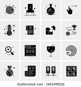 16 Universal Business Icons Vector. Creative Icon Illustration to use in web and Mobile Related project.
