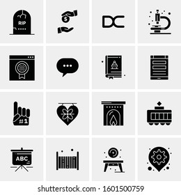 16 Universal Business Icons Vector. Creative Icon Illustration to use in web and Mobile Related project.