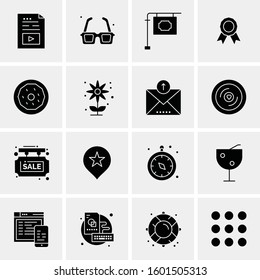 16 Universal Business Icons Vector. Creative Icon Illustration to use in web and Mobile Related project.