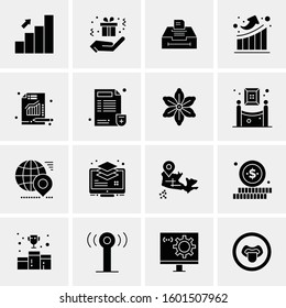 16 Universal Business Icons Vector. Creative Icon Illustration to use in web and Mobile Related project.