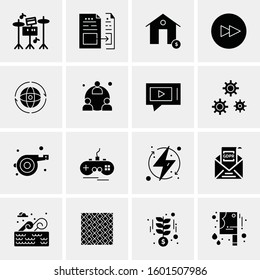 16 Universal Business Icons Vector. Creative Icon Illustration to use in web and Mobile Related project.