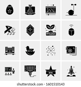 16 Universal Business Icons Vector. Creative Icon Illustration to use in web and Mobile Related project.