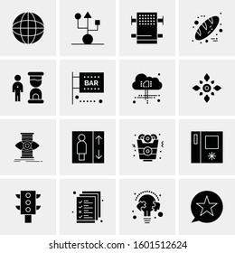 16 Universal Business Icons Vector. Creative Icon Illustration to use in web and Mobile Related project.